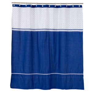 Cortina  azulino broderie azul 180x220 cms  SKU 0572