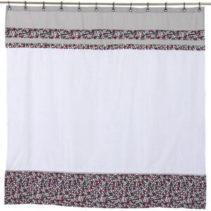 Cortina  de baño 180 x 200 Cms gris blanco SKU 1471