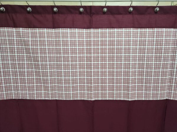 Cortina Burdeo cuadrille burdeo  SKU 220 - Imagen 4