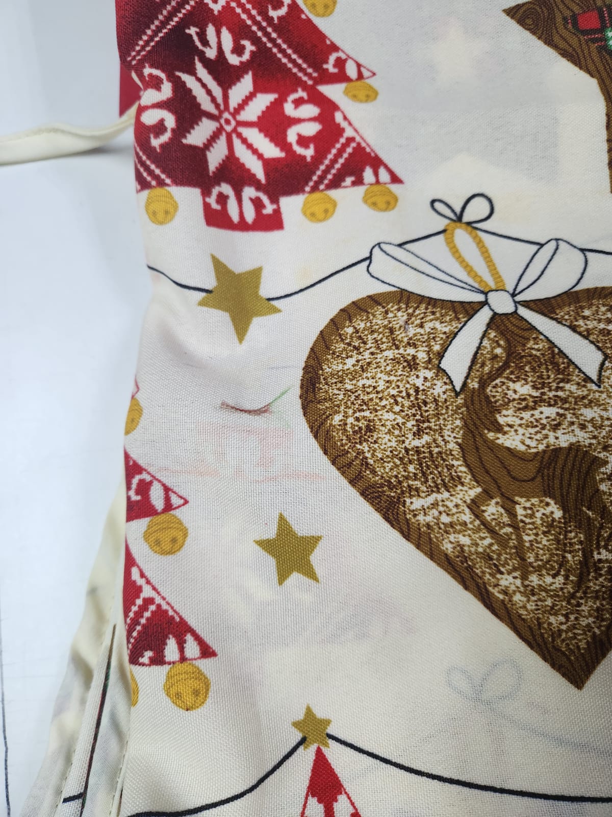 CORTINA DE BAÑO NAVIDAD 4P CRUDO ROJO SEGUNDA SELECCIÓN 180X180 CMS SKU NAVIDAD2 - Imagen 3