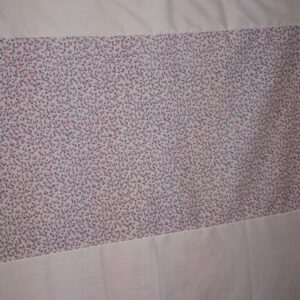 CORTINA DE BAÑO MEDIDA ESPECIAL BLANCO FLORES ROSADAS 180X200 SKU 1478