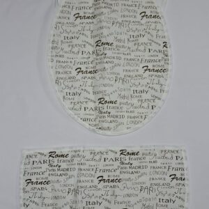 Accesorio baño diseño letra café SKU 0218