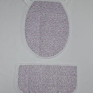 Accesorio baño diseño flores rosadas SKU 0217